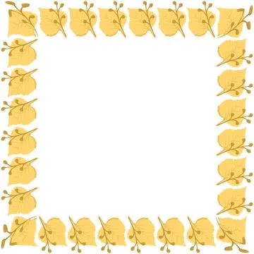 Frame of autumn elements for the poster 스톡 일러스트