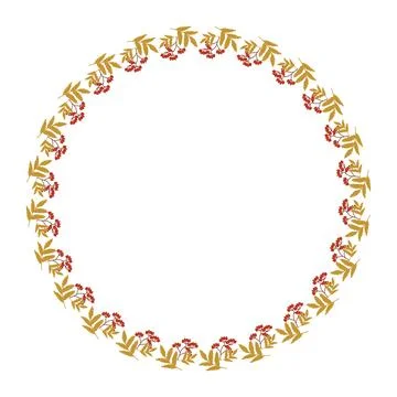 Frame of autumn elements for the poster Stock Illustration