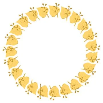 Frame of autumn elements for the poster Illustrazione stock