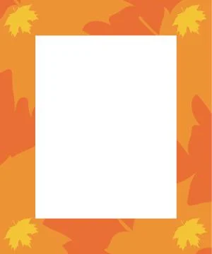 Frame autumn Illustrazione stock