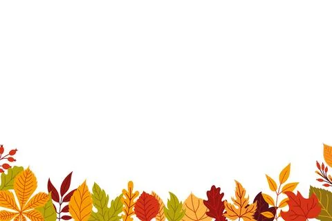 Frame with autumn leaves Stock Illustration