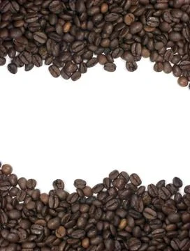 Frame, background, Coffee beans Stock Photos