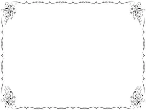 Frame Background with floral elements Stock Illustration