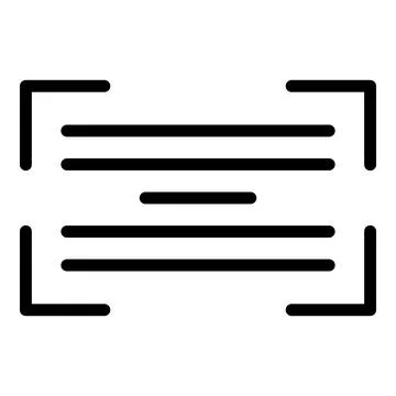Frame barcode icon outline vector. Qr code Stock-Illustration