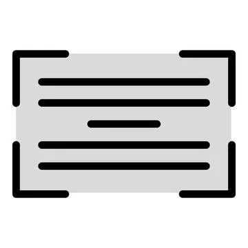 Frame barcode icon vector flat 库存插图