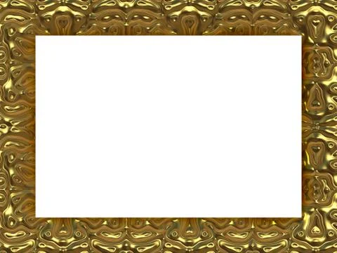 Frame in baroque style generated texture Stock Illustration