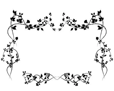 Frame big with roses pattern decoration for vector 스톡 일러스트
