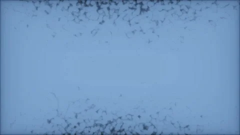 Frame of black elements.Flying through abstract digital data nodes and Stock Footage 97510091