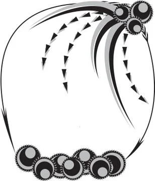 Frame Black Grey Stock Illustration