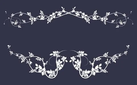 Frame on a blue background pattern with weaving. Stock Illustration