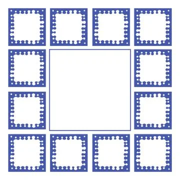 Frame blue Stock Illustration