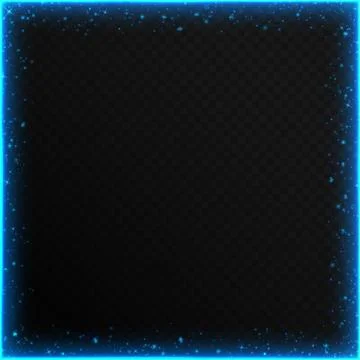 Frame with blue sequins Stock Illustration