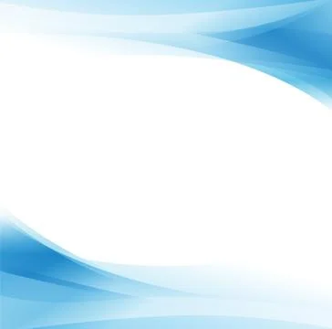 Frame of the blue waves Illustrazione stock