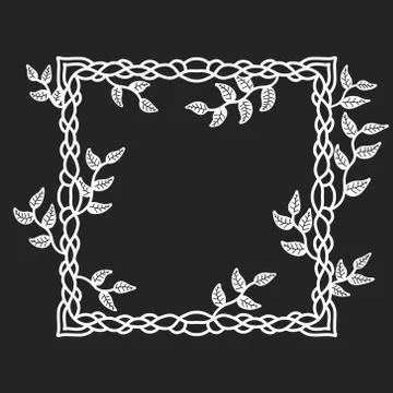 Frame border blank text template Illustrazione stock