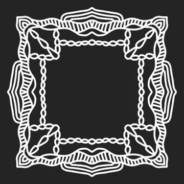 Frame border blank text template Illustrazione stock