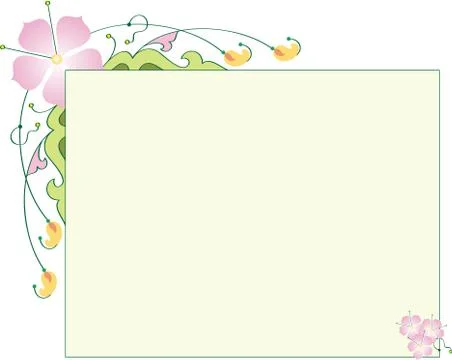 Frame border design Stock Illustration