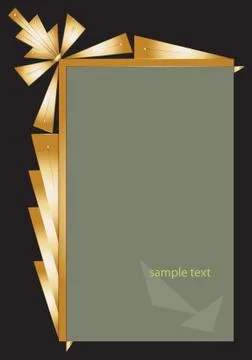 Frame border design Stock Illustration