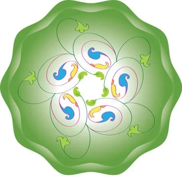 Frame border design Stock Illustration