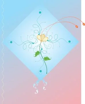 Frame border design Stock Illustration