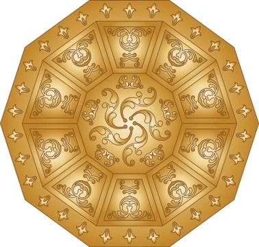 Frame border design Stock Illustration