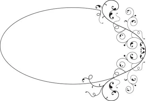 Frame border design Stock Illustration