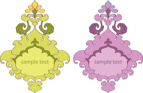 Frame border design Stock Illustration