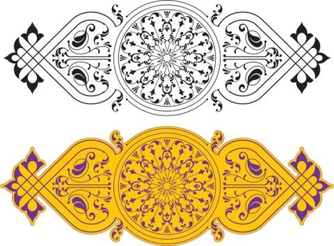 Frame border design Stock Illustration