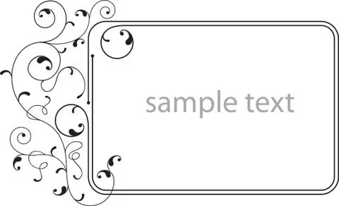 Frame border design Stock Illustration