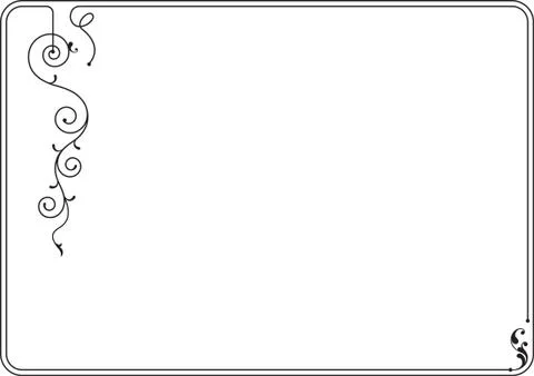 Frame border design Stock Illustration