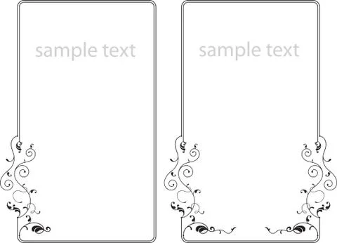 Frame border design Stock Illustration