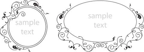 Frame border design Illustrazione stock