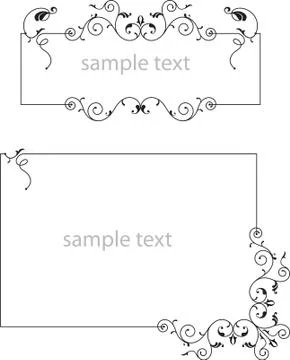 Frame border design Illustrazione stock