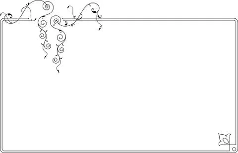 Frame border design Stock Illustration