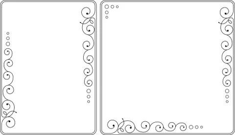 Frame border design Stock Illustration