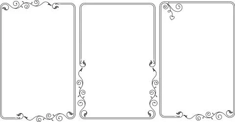 Frame border design Stock Illustration