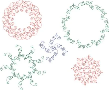 Frame border design Stock Illustration