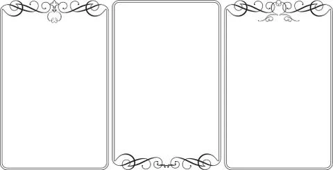 Frame border design Stock Illustration