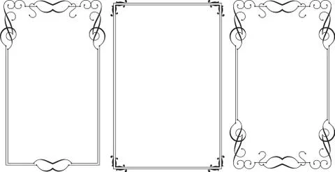 Frame border design Stock Illustration