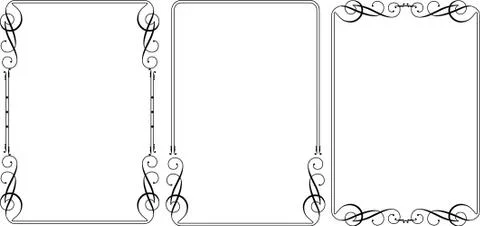 Frame border design Stock Illustration