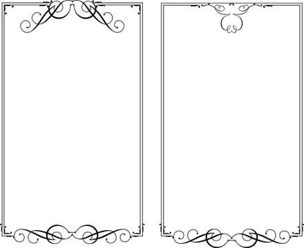 Frame border design Stock Illustration