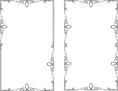 Frame border design Stock Illustration
