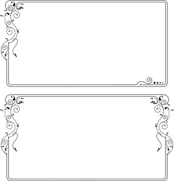 Frame border design Stock Illustration