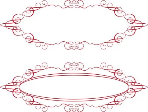 Frame border design Stock Illustration