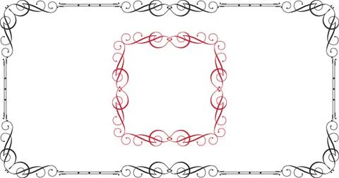 Frame border design Stock Illustration