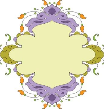 Frame border design Stock Illustration