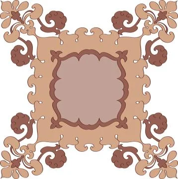 Frame border design Stock Illustration