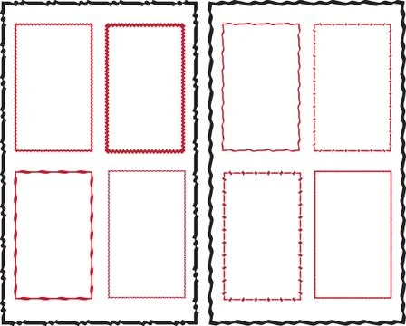 Frame border design Stock Illustration