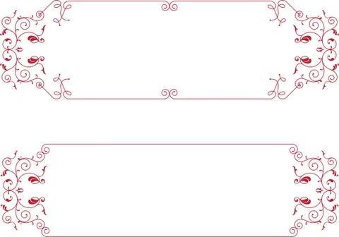 Frame border design Stock Illustration