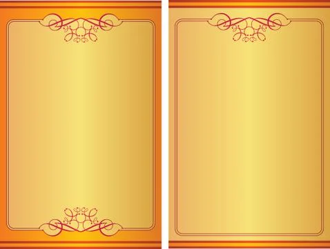 Frame border design Stock Illustration