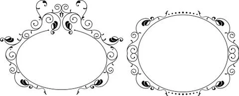 Frame border design Illustrazione stock